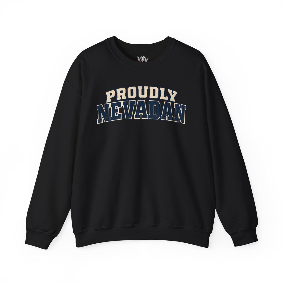 Proudly Nevadan Nevada Unisex Crewneck Sweatshirt State Name Graphic