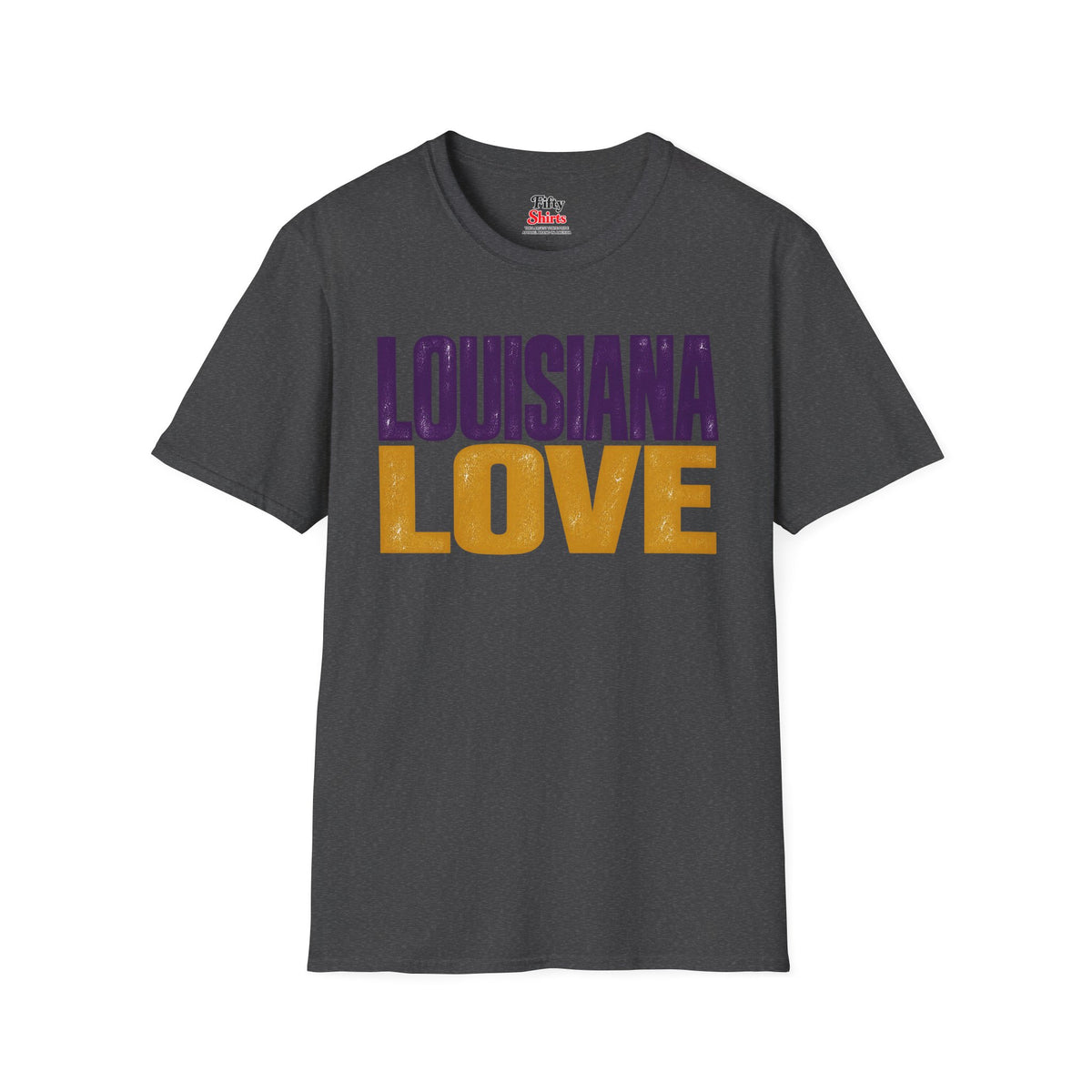 Louisiana Love Unisex Softstyle T Shirt State Name Graphic Tee