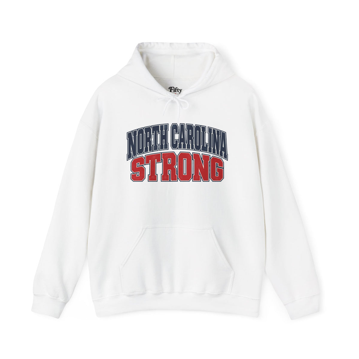 North Carolina Strong Unisex Hoodie State Name Graphic