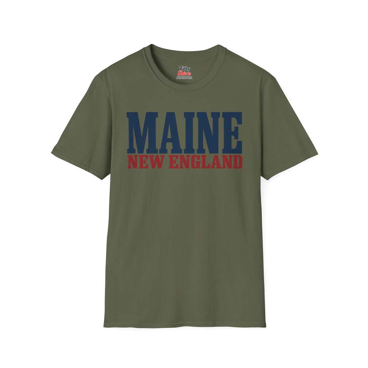 Maine New England Unisex Softstyle T Shirt State Name Graphic Tee