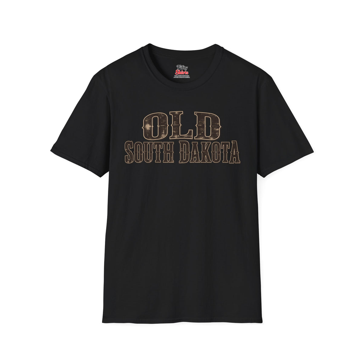 Old South Dakota Unisex Softstyle T Shirt State Name Graphic Tee