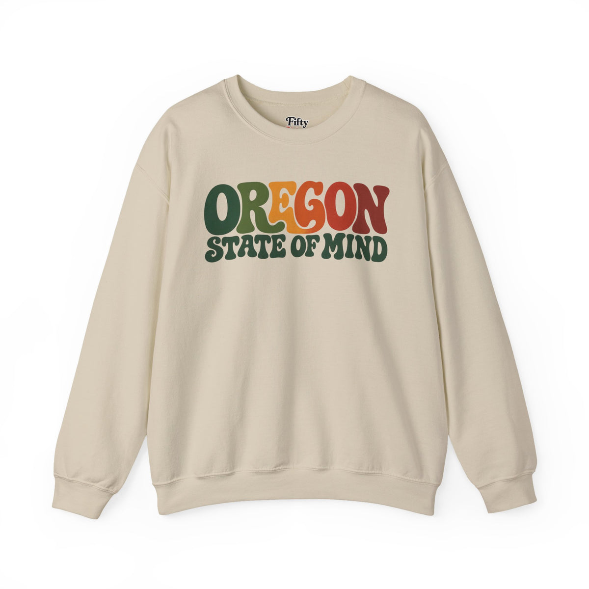 Oregon State of Mind Unisex Crewneck Sweatshirt State Name Graphic