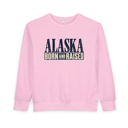 Alaska Born and Raised Premium Heritage Unisex Toddler Sweatshirt