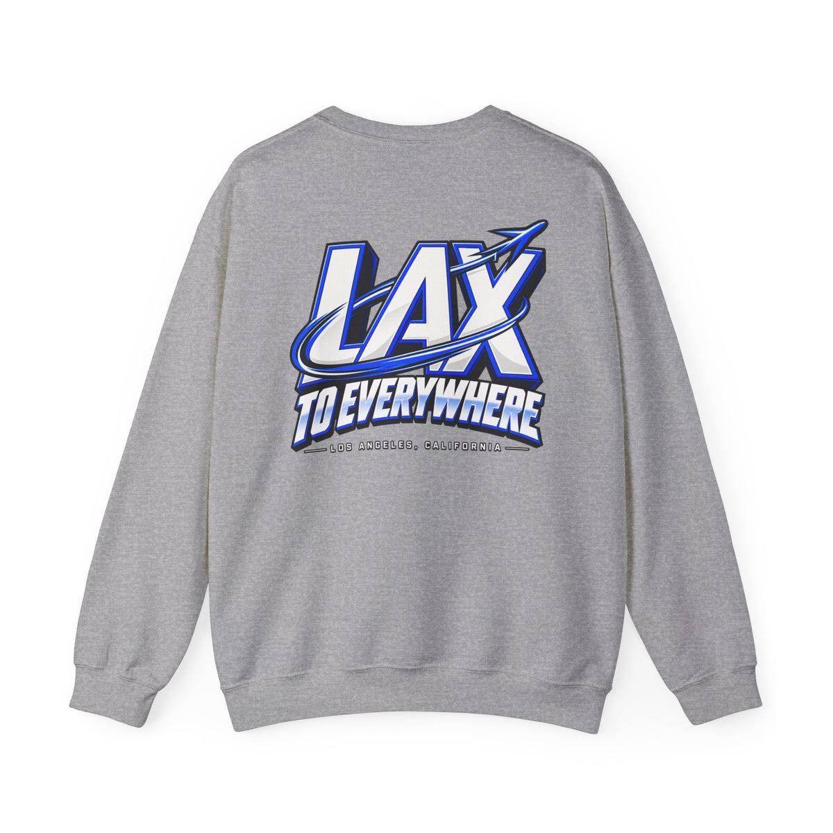 Lax To Everywhere Los Angeles Unisex Crewneck Sweatshirt Graphic
