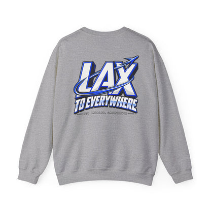 Lax To Everywhere Los Angeles Unisex Crewneck Sweatshirt Graphic