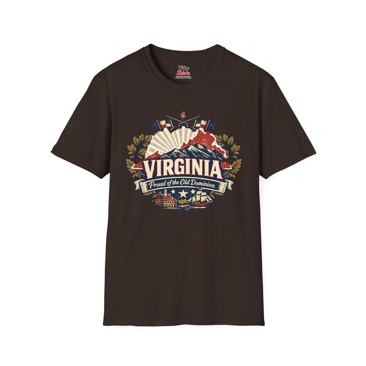 Virginia State Pride Unisex Softstyle T Shirt State Pride Graphic Tee Collections FS03