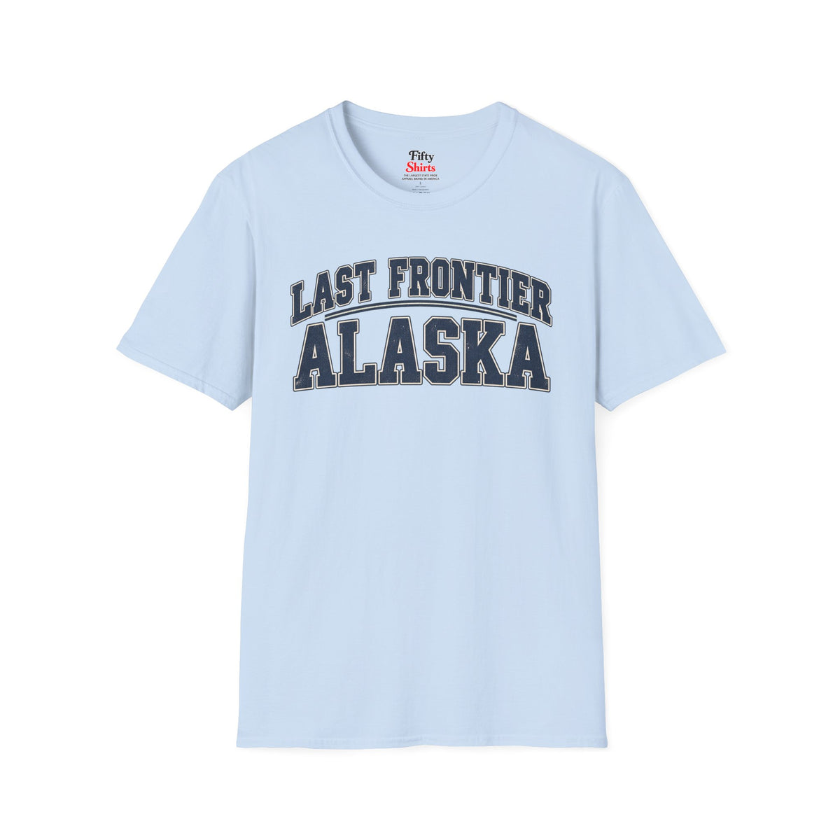 Last Frontier Alaska Unisex Softstyle T Shirt State Name Graphic Tee