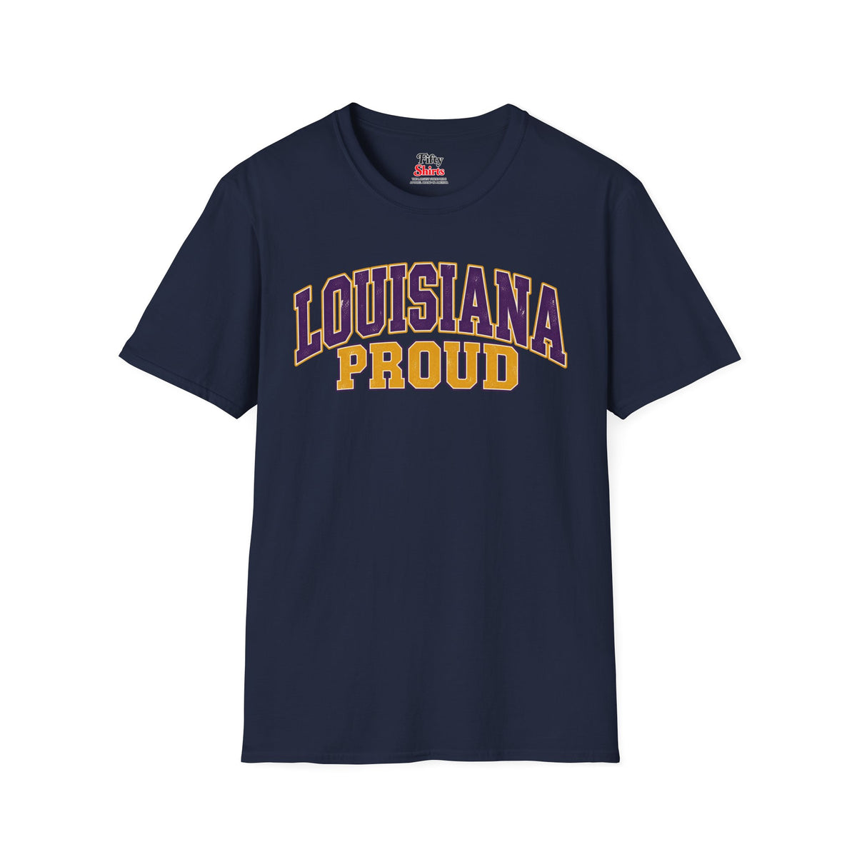 Louisiana Proud Unisex Softstyle T Shirt State Name Graphic Tee