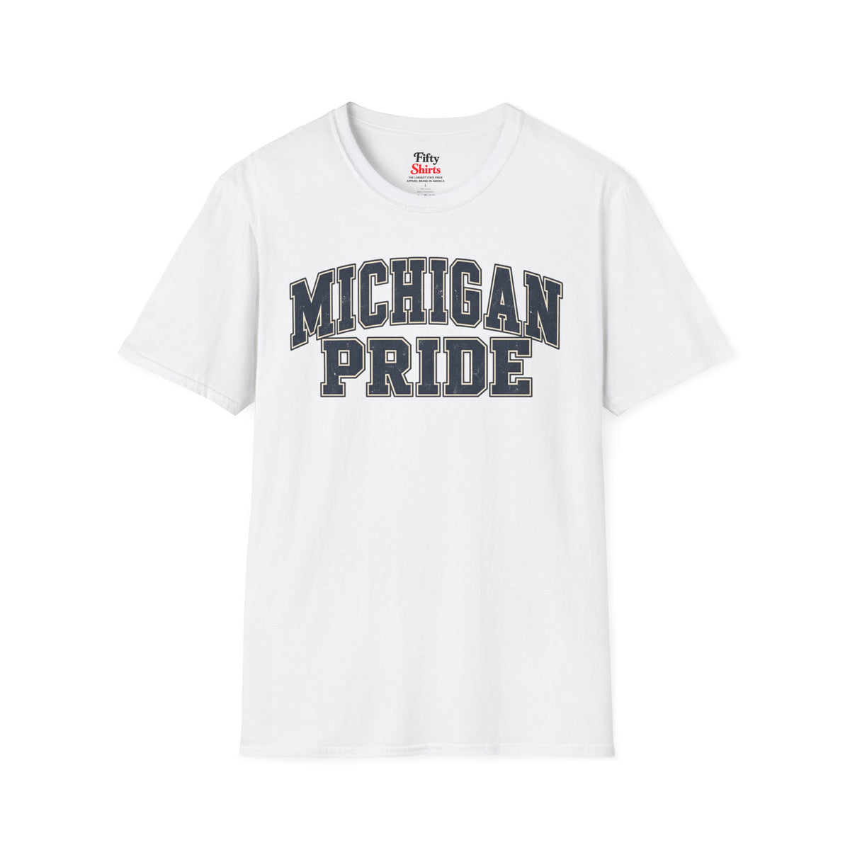 Michigan Pride Unisex Softstyle T Shirt State Name Graphic Tee
