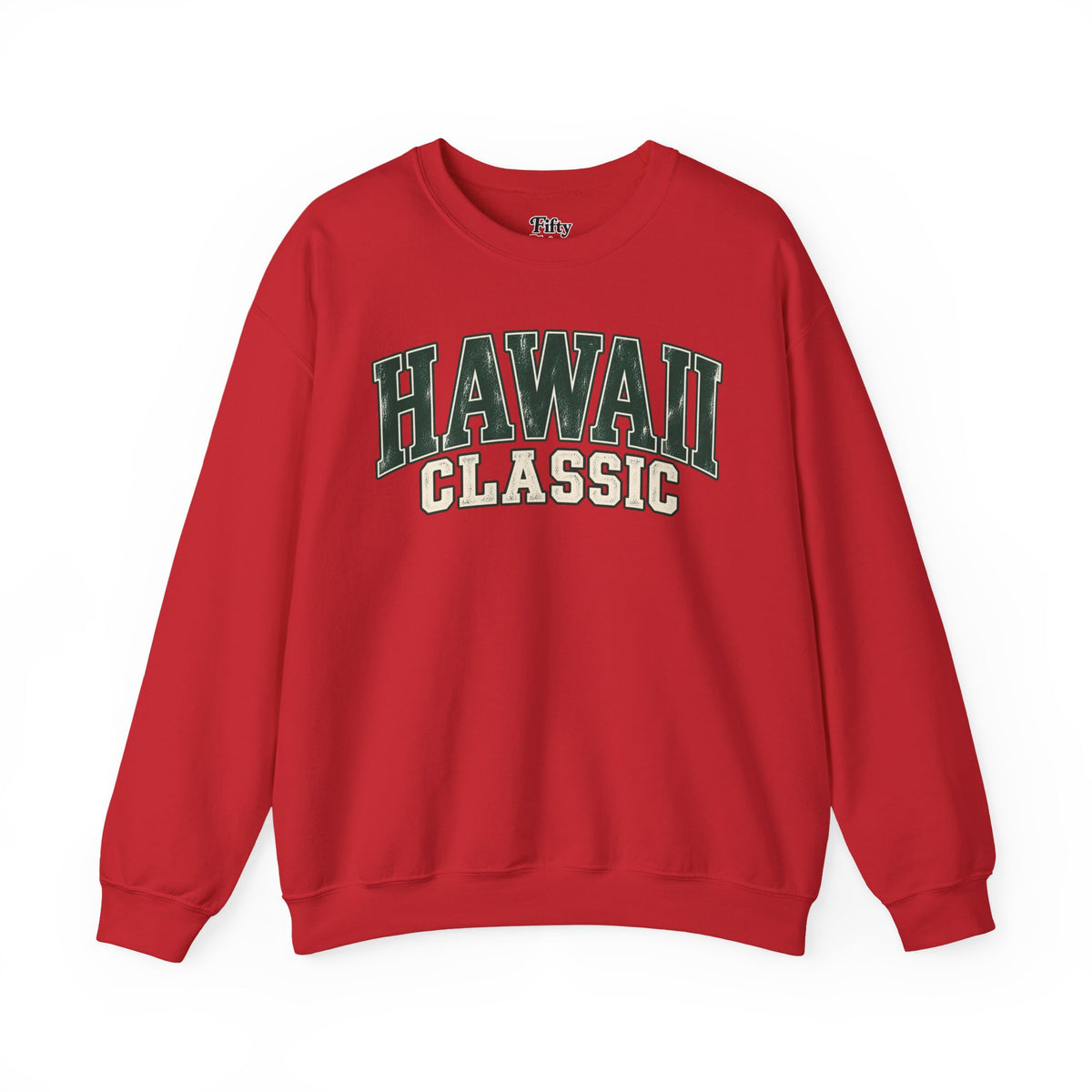 Hawaii Classic Unisex Crewneck Sweatshirt State Name Graphic
