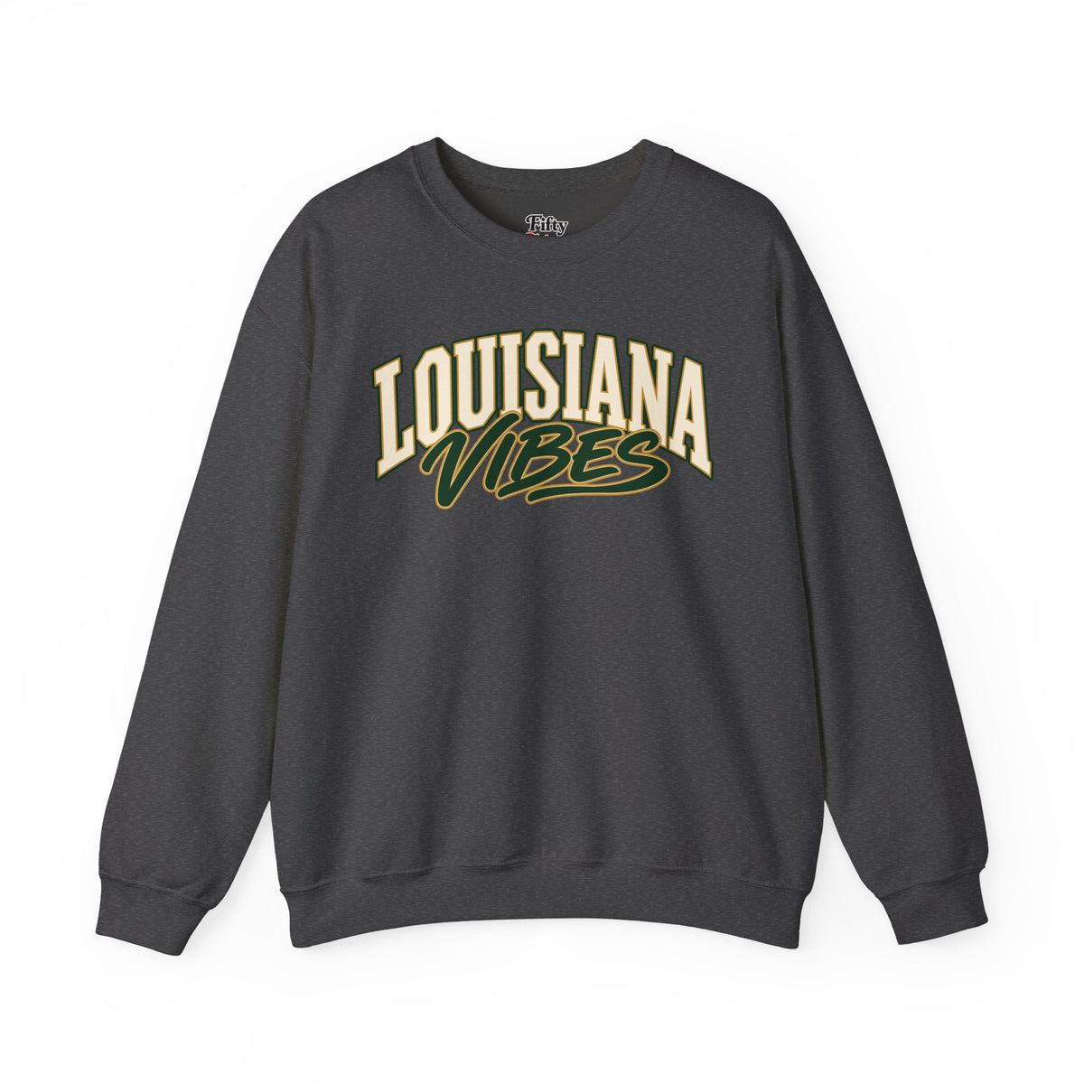 Louisiana Vibes Unisex Crewneck Sweatshirt State Name Graphic