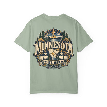 Minnesota Established 1858 Unisex Comfort Color 1717 Streetwear Graphic Tee