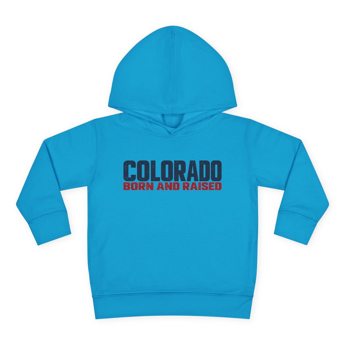 Colorado Born and Raised Minimal Modern Unisex Toddler Pullover Fleece Hoodie