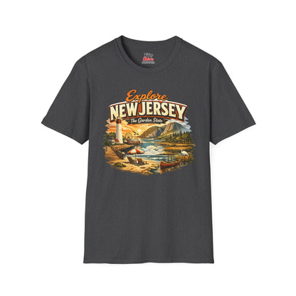 Explore New Jersey Unisex Softstyle T Shirt State Pride Graphic Tee Collections FS03