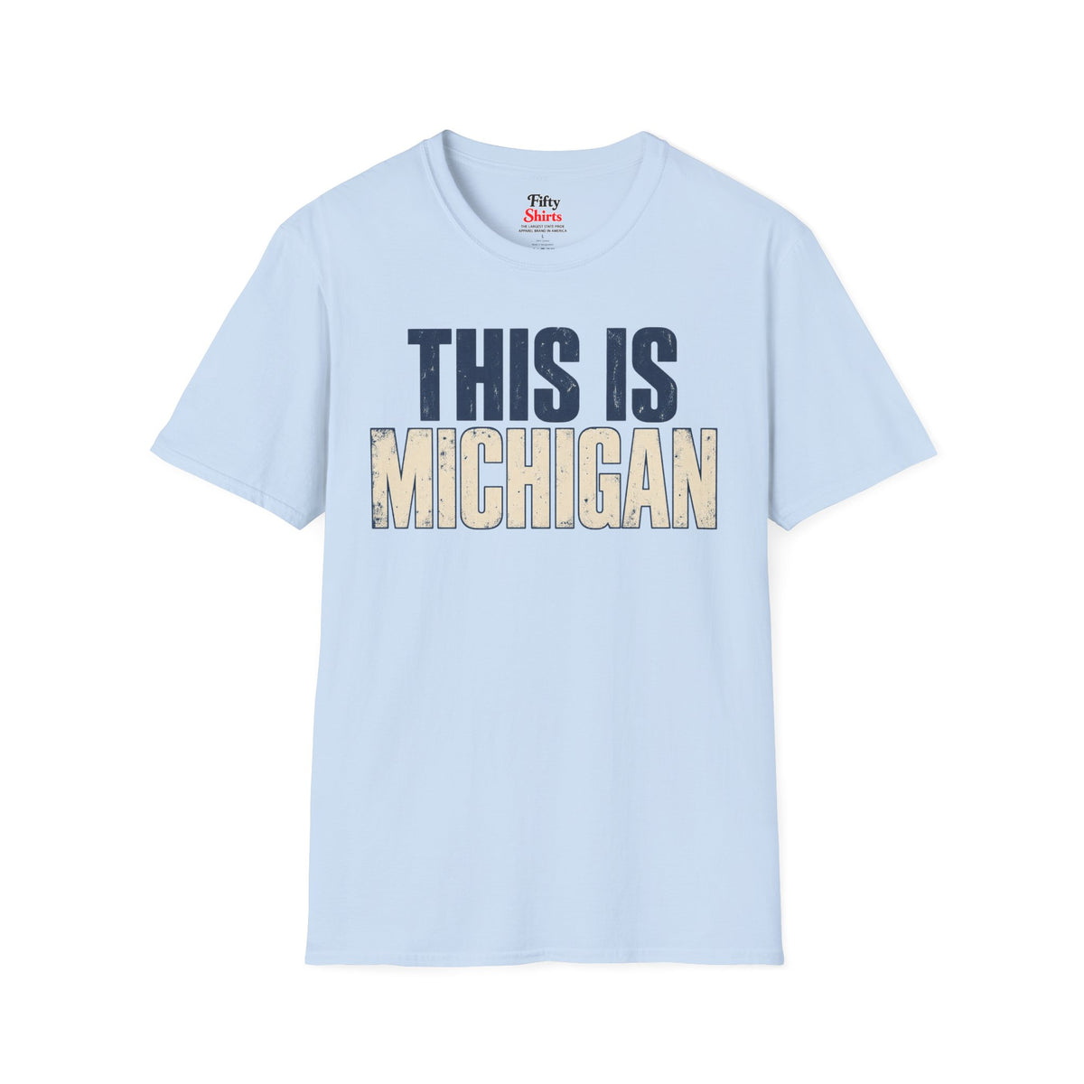 This is Michigan Unisex Softstyle T Shirt State Name Graphic Tee