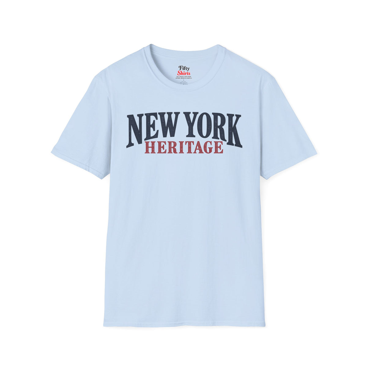 New York Heritage Unisex Softstyle T Shirt State Name Graphic Tee