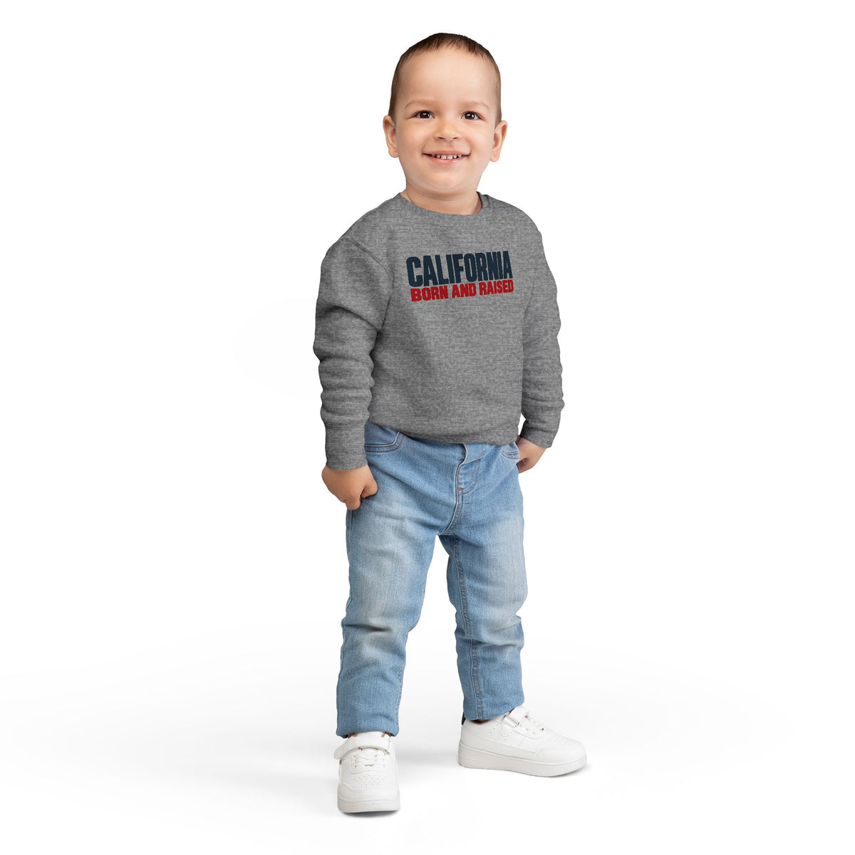 California Born and Raised Minimal Modern Unisex Toddler Sweatshirt