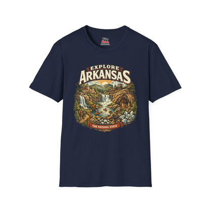 Explore Arkansas Unisex Softstyle T Shirt State Pride Graphic Tee Collections FS03