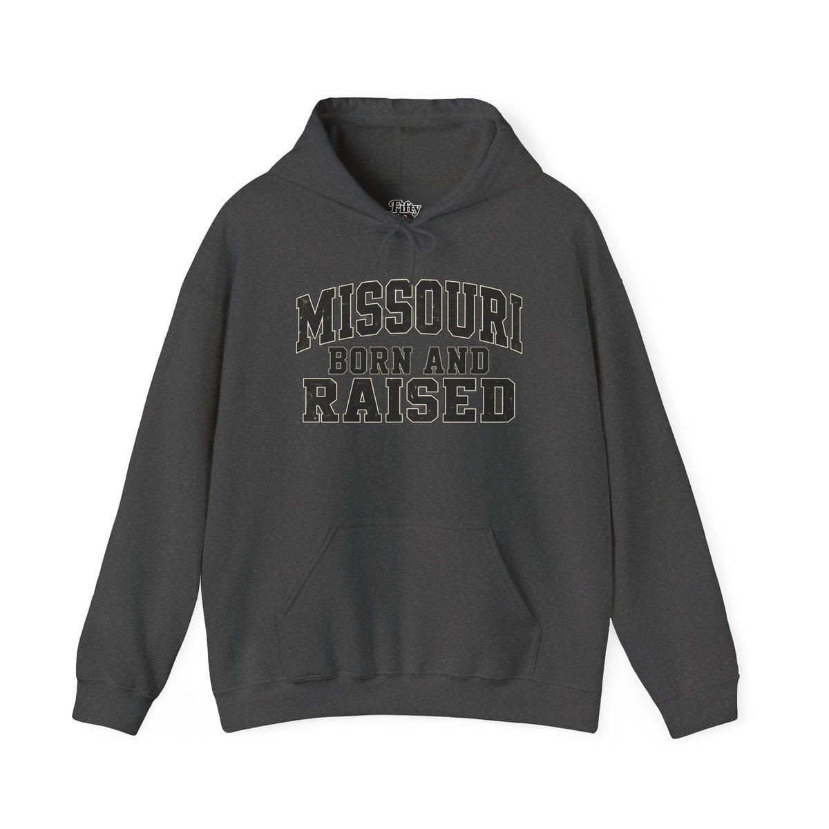 Missouri Born and Raised Unisex Hoodie State Name Graphic