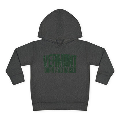 Vermont Born and Raised Modern New England Streetwear Unisex Toddler Pullover Fleece Hoodie
