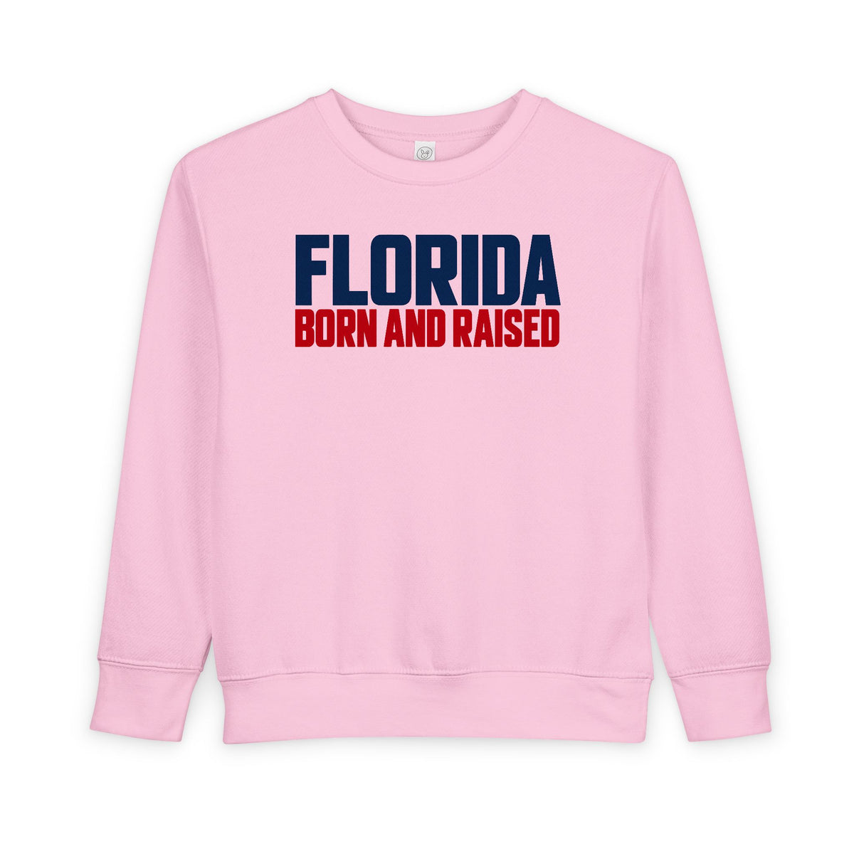 Florida Born and Raised Minimal Luxury Unisex Toddler Sweatshirt