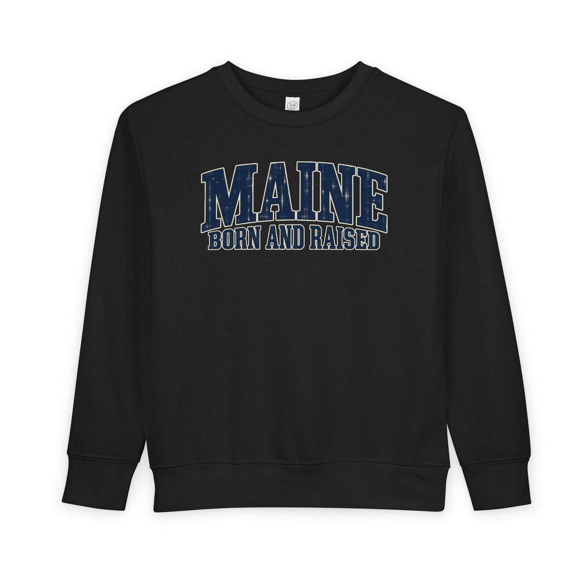Maine Born and Raised Coastal Heritage Unisex Toddler Sweatshirt