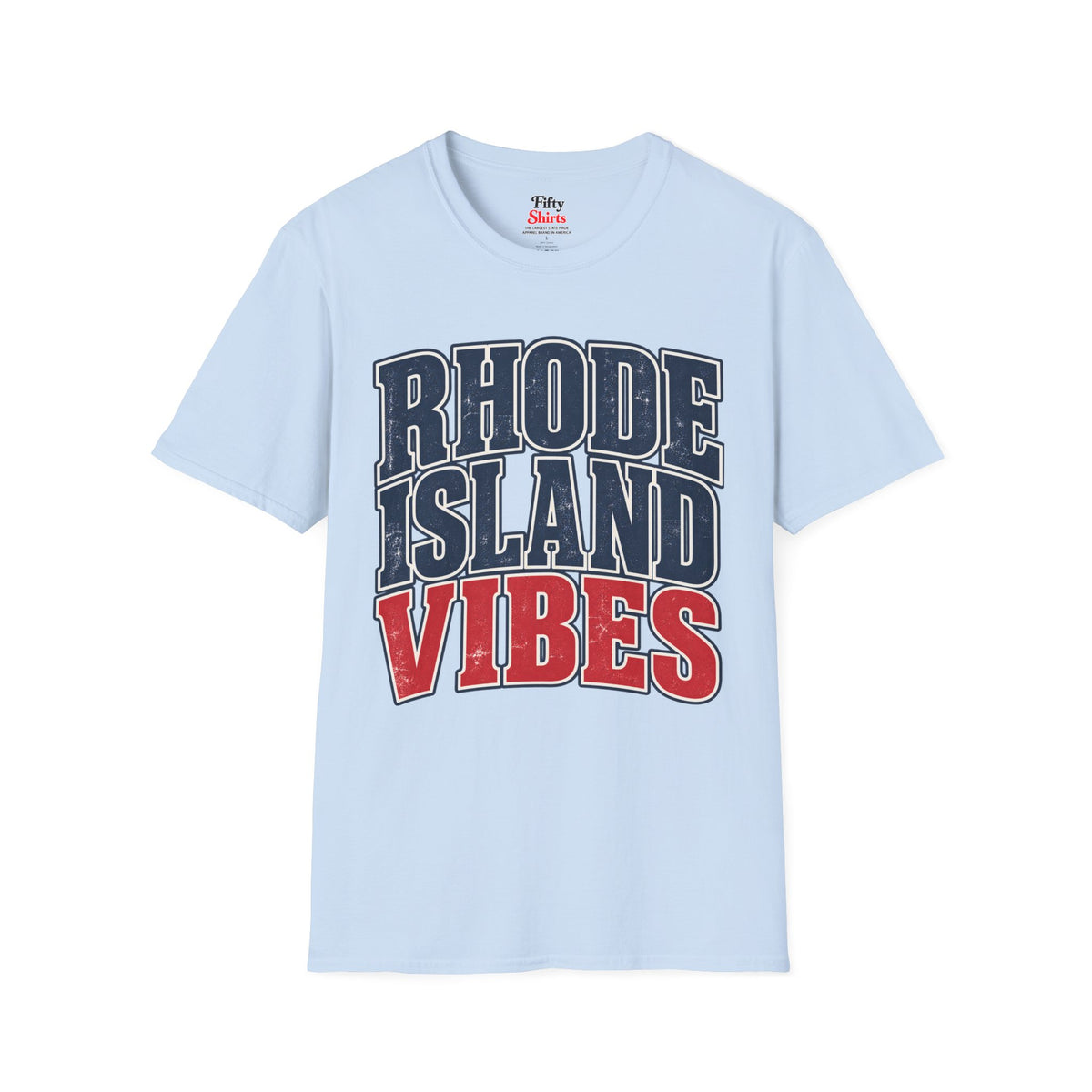 Rhode Island Vibes Unisex Softstyle T Shirt State Name Graphic Tee