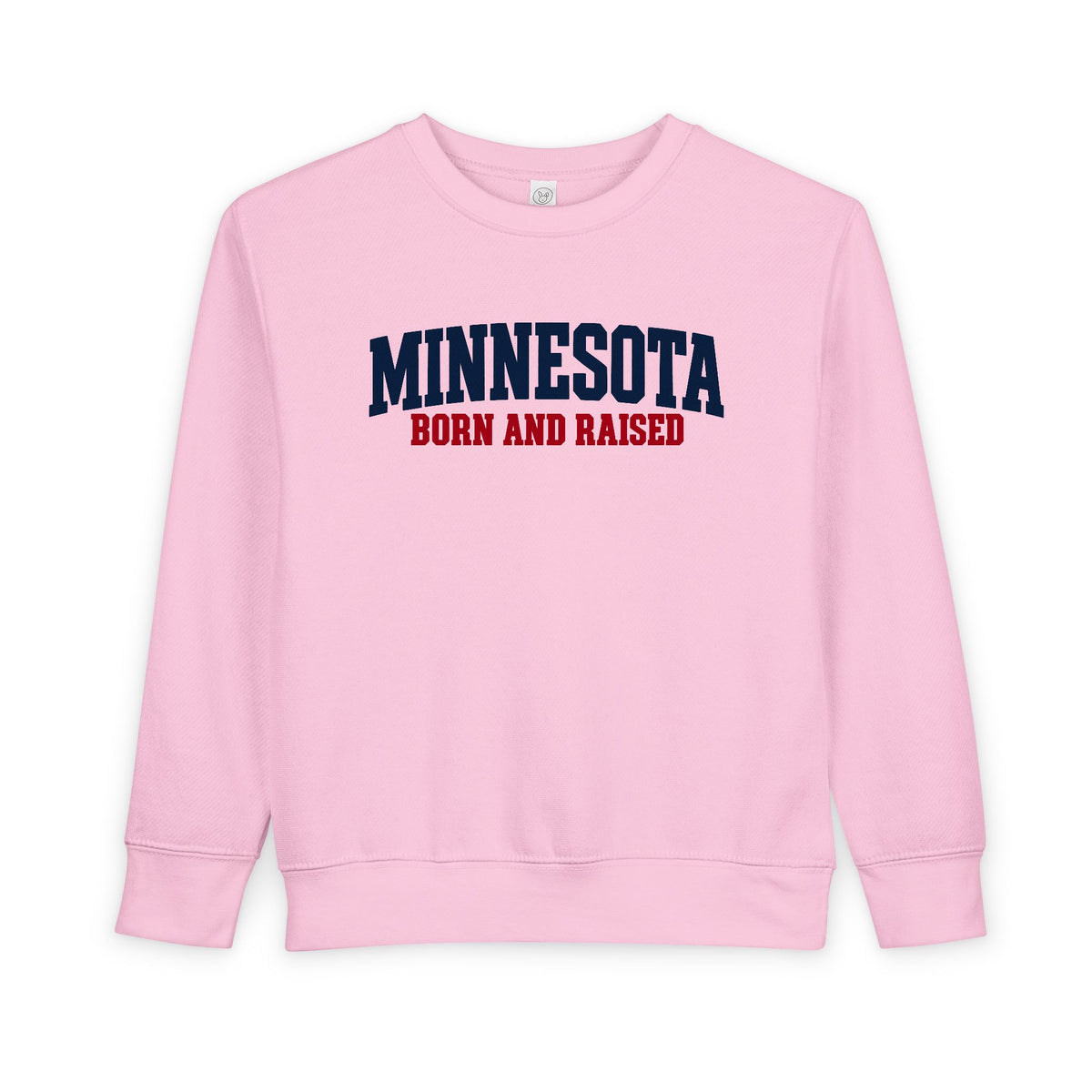 Minnesota Born and Raised Minimal Heritage Unisex Toddler Sweatshirt