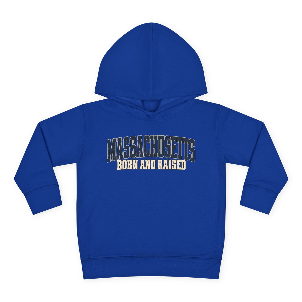 Massachusetts Born and Raised Rugged Heritage Unisex Toddler Pullover Fleece Hoodie