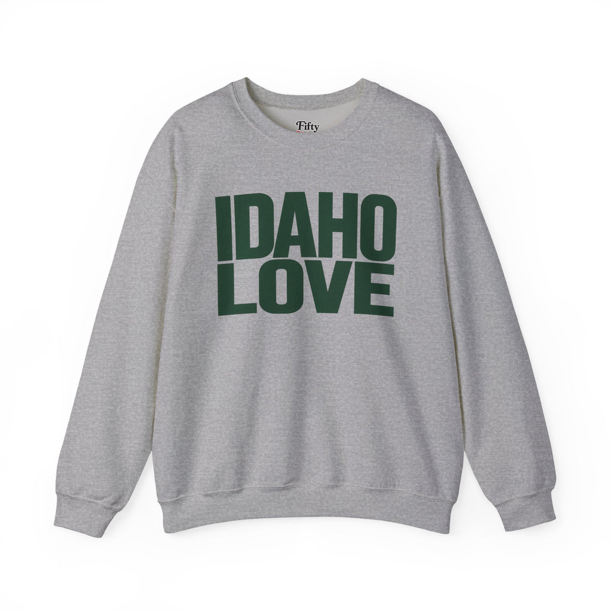 Idaho Love Unisex Crewneck Sweatshirt State Name Graphic