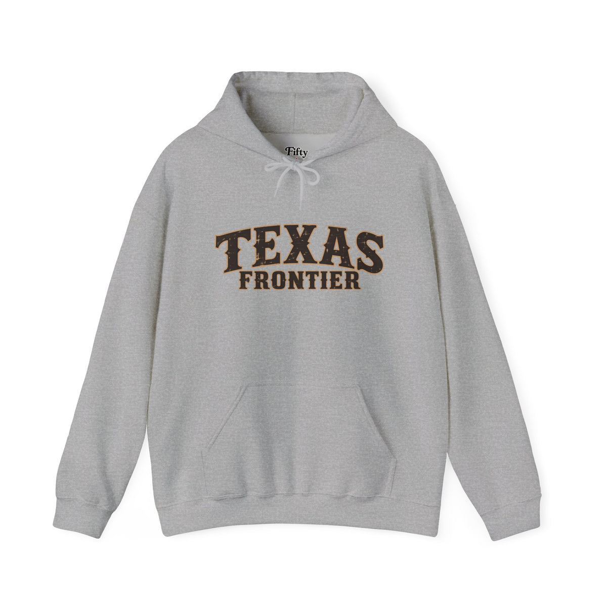 Texas Frontier Unisex Hoodie State Name Graphic