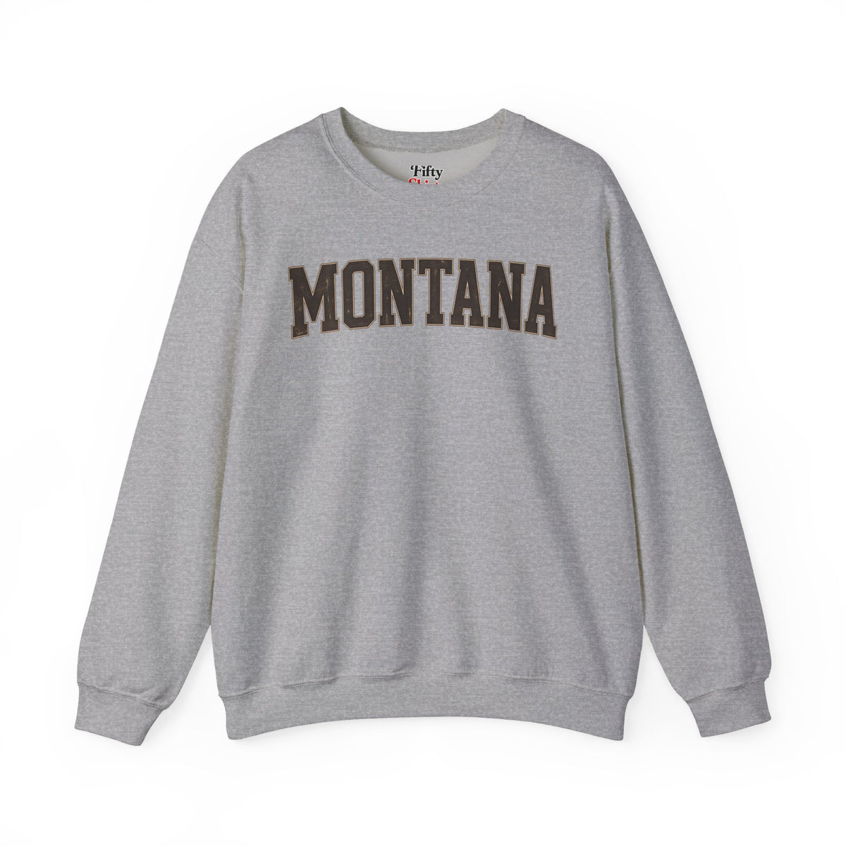 Montana Unisex Crewneck Sweatshirt State Name Graphic
