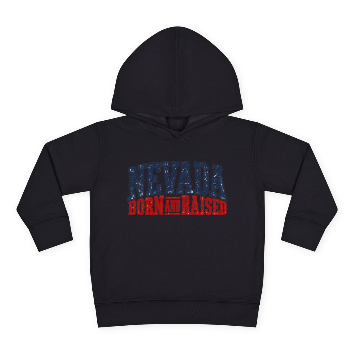 Nevada Born and Raised Rugged Western Unisex Toddler Pullover Fleece Hoodie