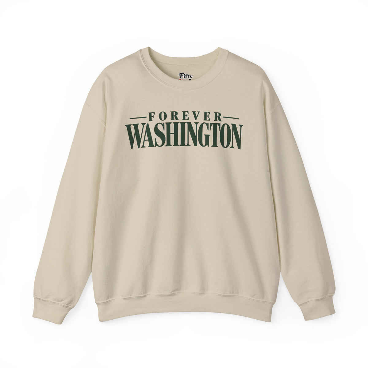 Forever Washington Unisex Crewneck Sweatshirt State Name Graphic