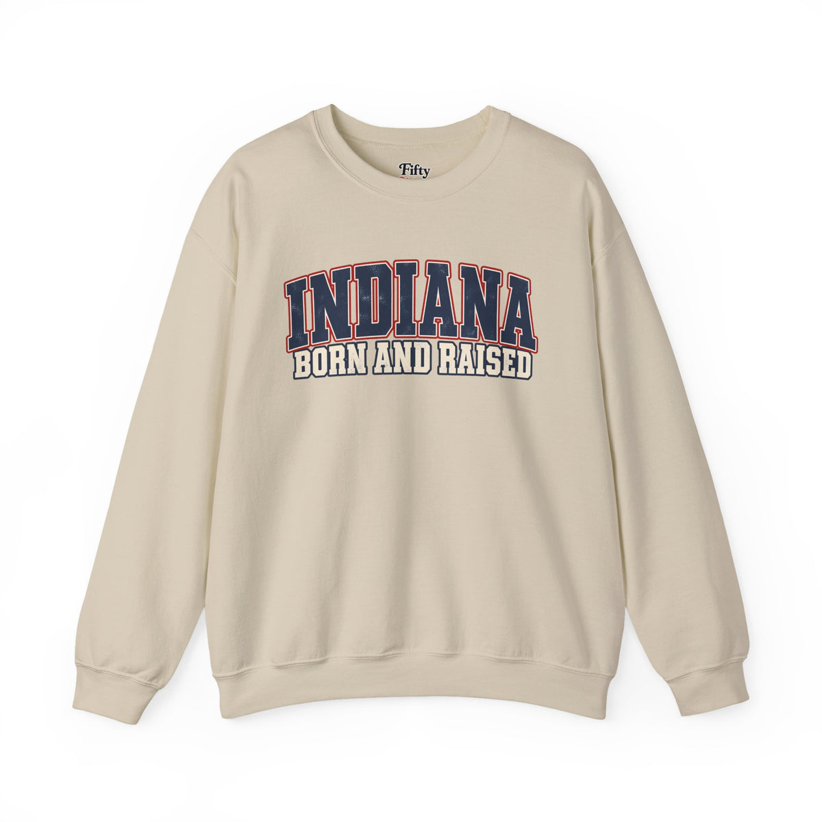 Indiana Born and Raised Hoosier Heritage Unisex Sweatshirt Graphic