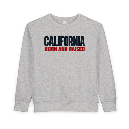 California Born and Raised Minimal Modern Unisex Toddler Sweatshirt