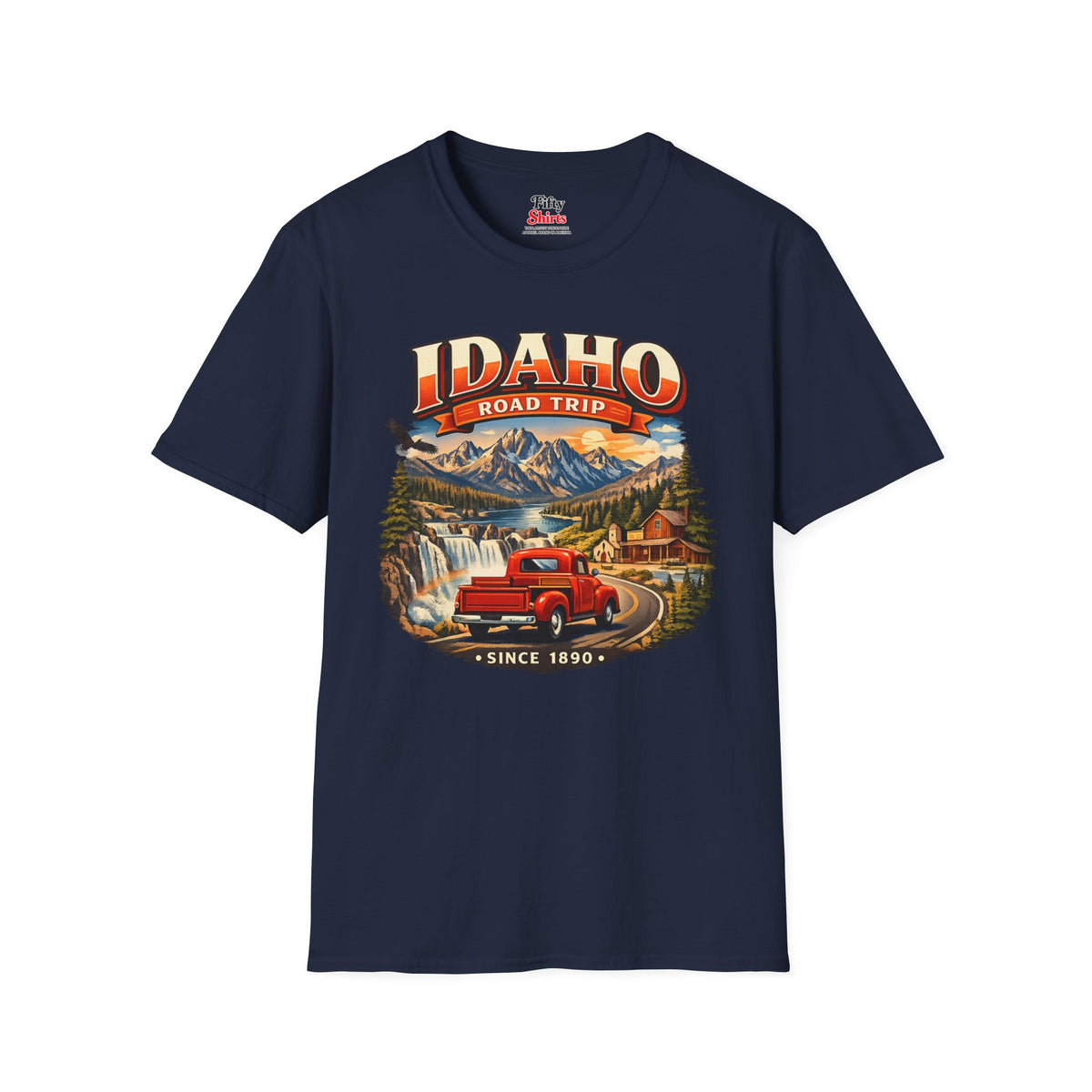 Idaho Road Trip Unisex Softstyle T Shirt State Pride Graphic Tee Collections FS03