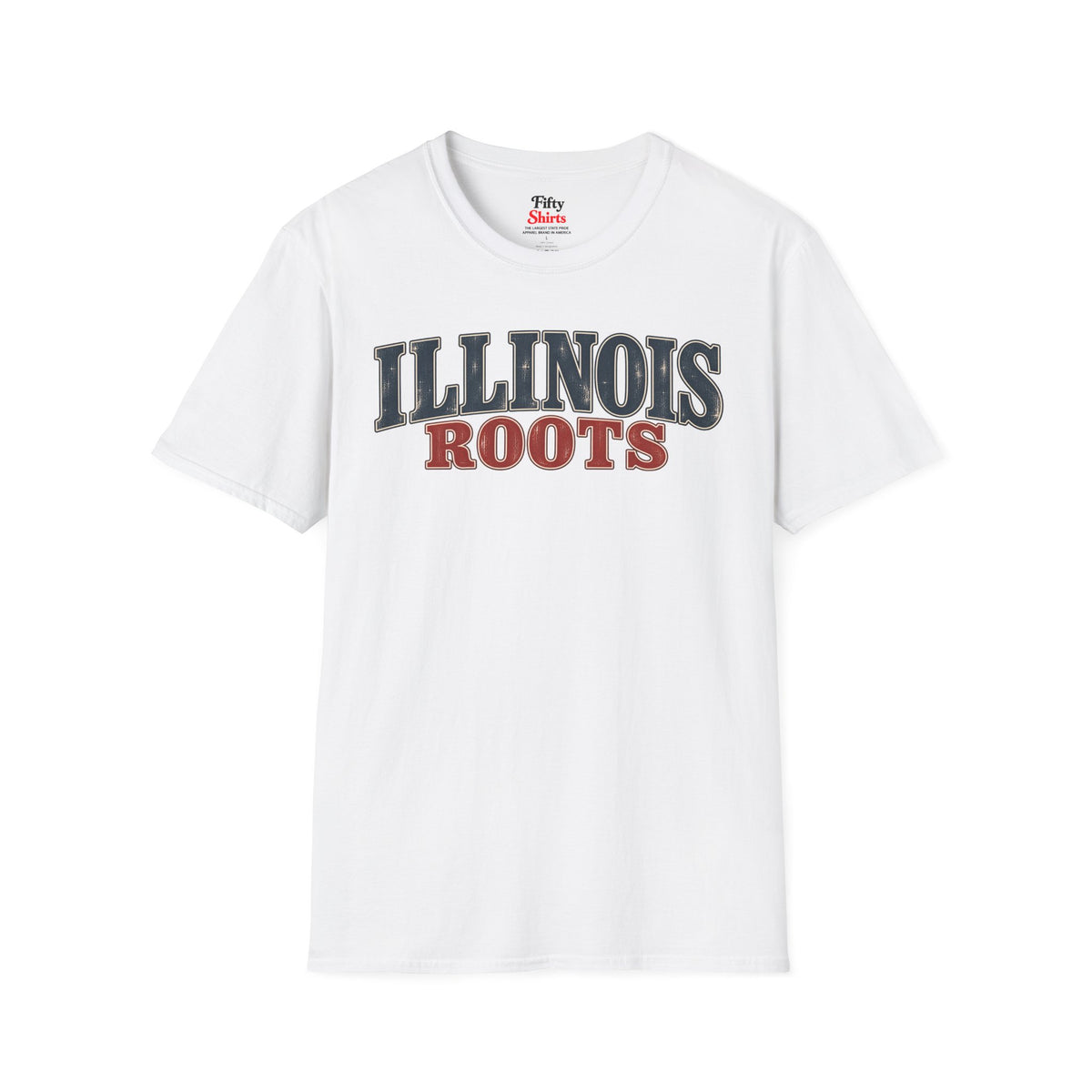 Illinois Roots Unisex Softstyle T Shirt State Name Graphic Tee