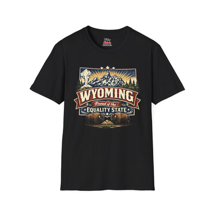Wyoming State Pride Unisex Softstyle T Shirt State Pride Graphic Tee Collections FS03