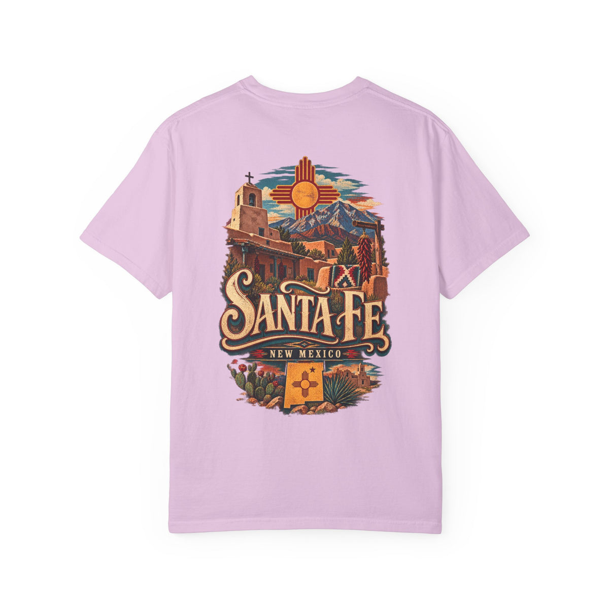 Santa Fe New Mexico Unisex Comfort Color 1717 Streetwear Graphic Tee