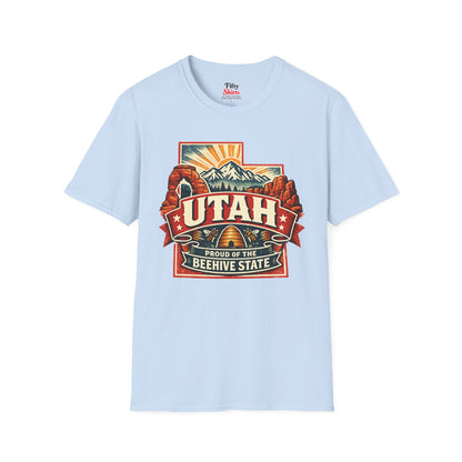 Utah State Pride Unisex Softstyle T Shirt State Pride Graphic Tee Collections FS03