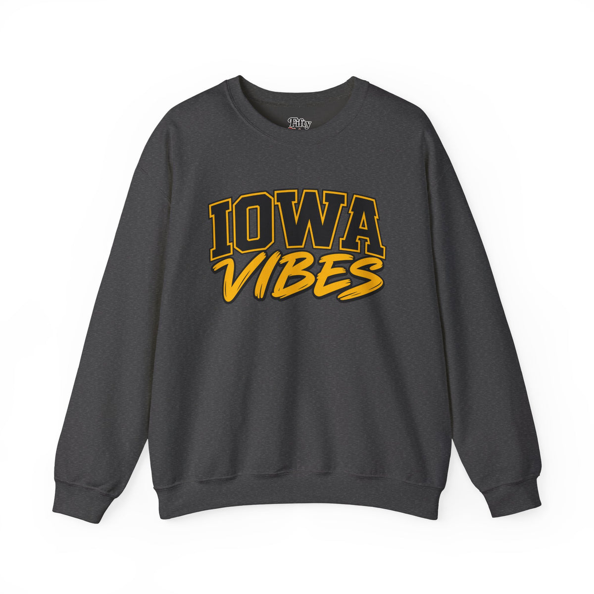 Iowa Vibes Unisex Crewneck Sweatshirt State Name Graphic