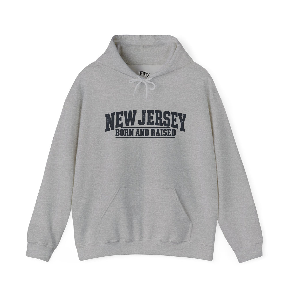 New Jersey Born and Raised Rugged Workwear Unisex Hoodie Graphic