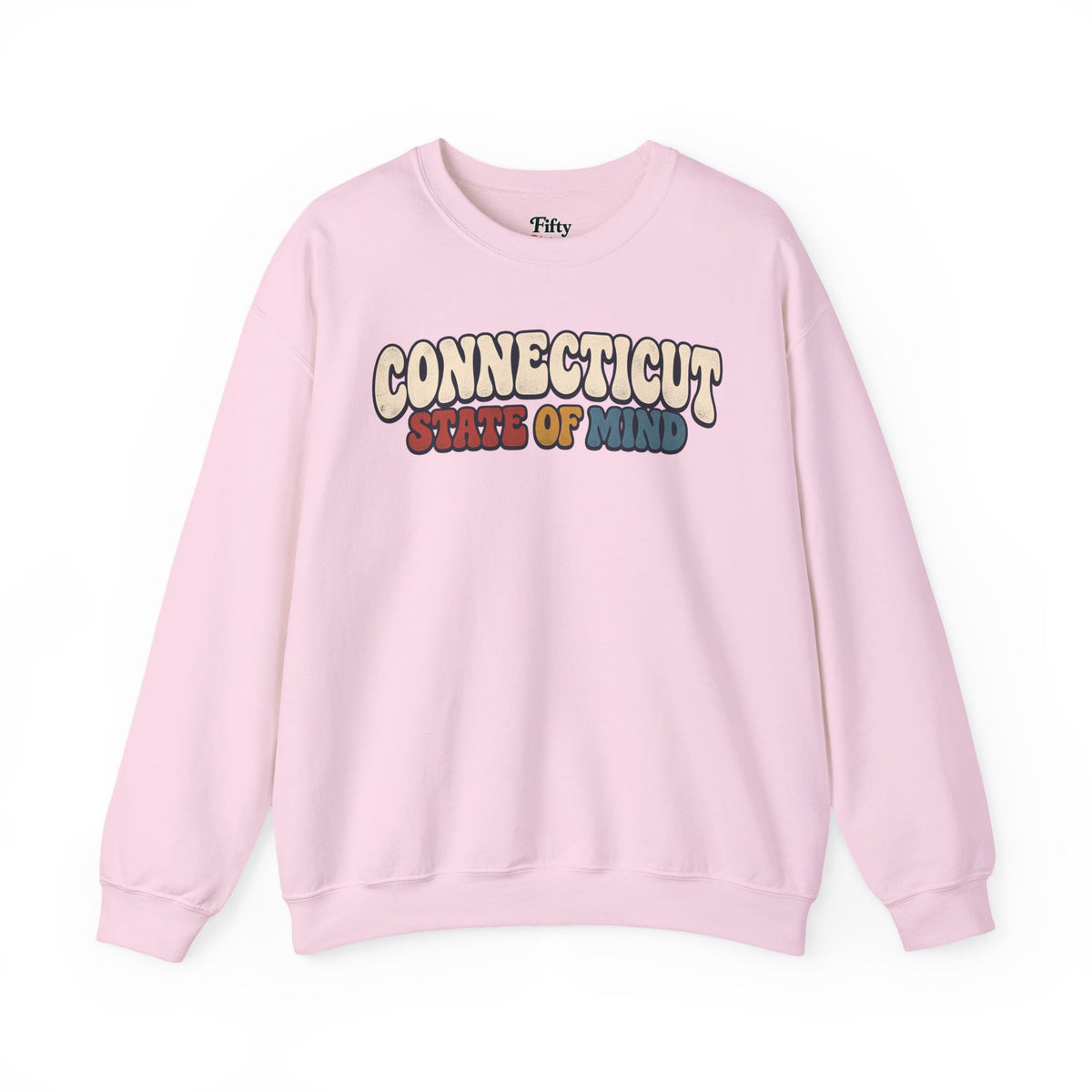 Connecticut State of Mind Unisex Crewneck Sweatshirt State Name Graphic