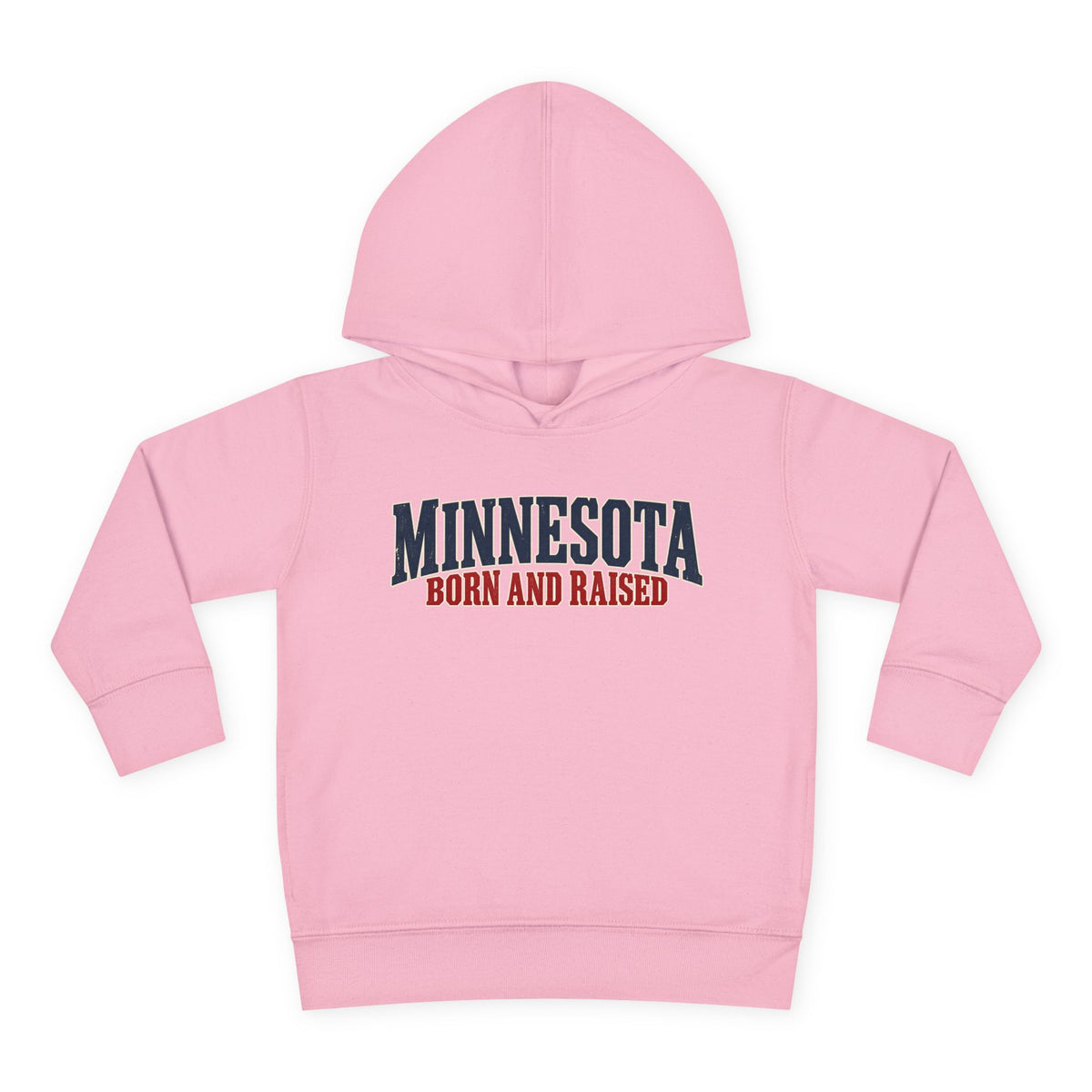 Minnesota Born and Raised Premium Northwoods Unisex Toddler Pullover Fleece Hoodie