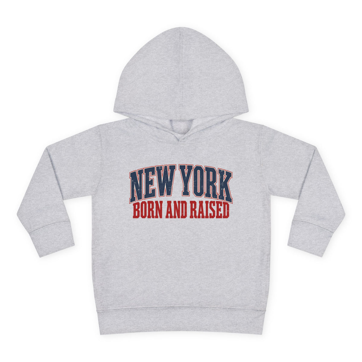New York Born and Raised Old-School Americana Unisex Toddler Pullover Fleece Hoodie Graphic
