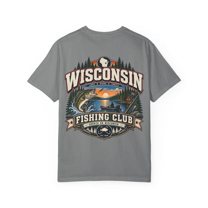 Wisconsin Fishing Club Unisex Comfort Color 1717 Streetwear Graphic Tee