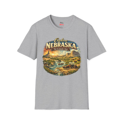 Explore Nebraska Unisex Softstyle T Shirt State Pride Graphic Tee Collections FS03