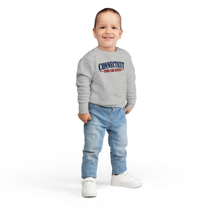 Connecticut Born and Raised Classic New England Unisex Toddler Sweatshirt