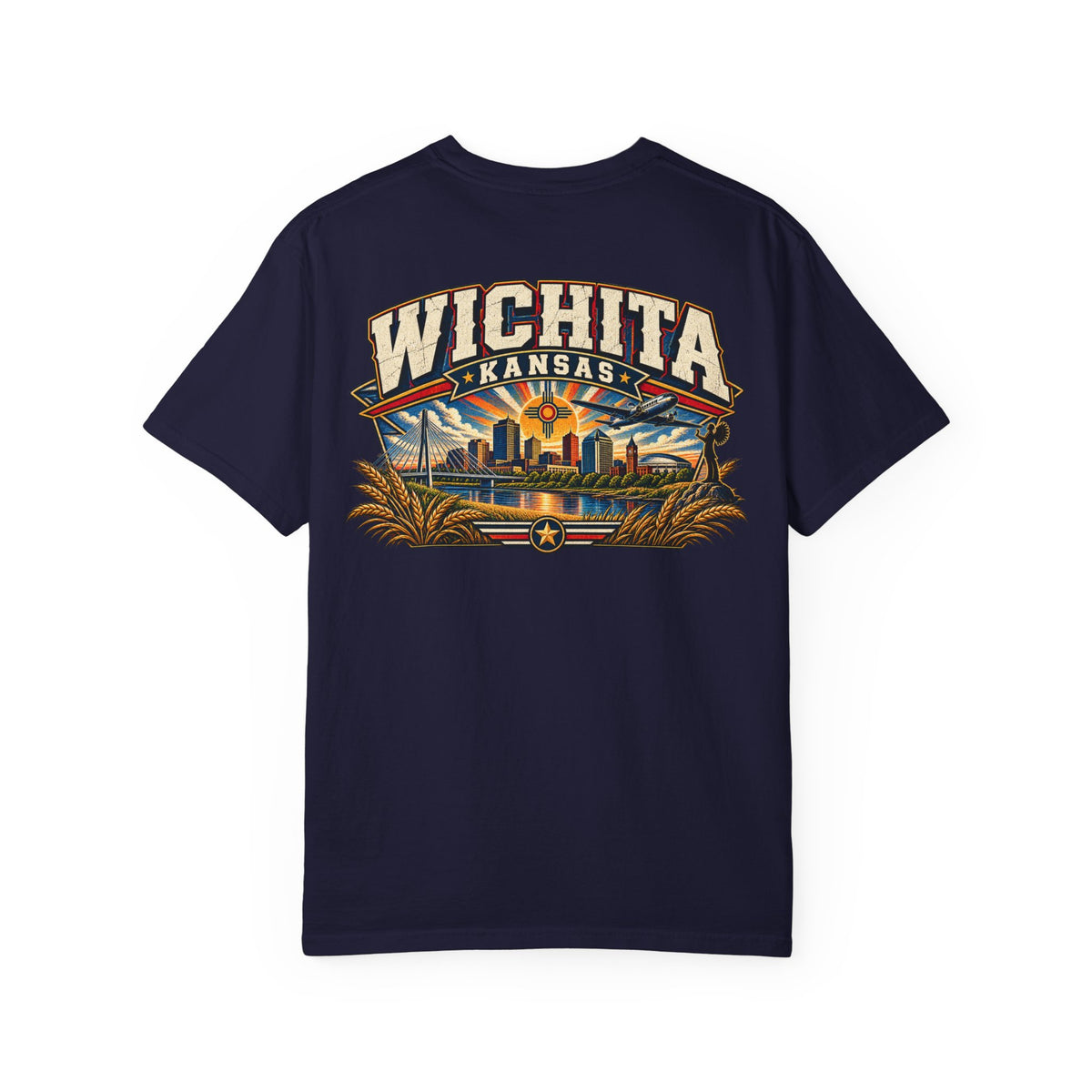 Wichita Kansas Unisex Comfort Color 1717 Streetwear Graphic Tee